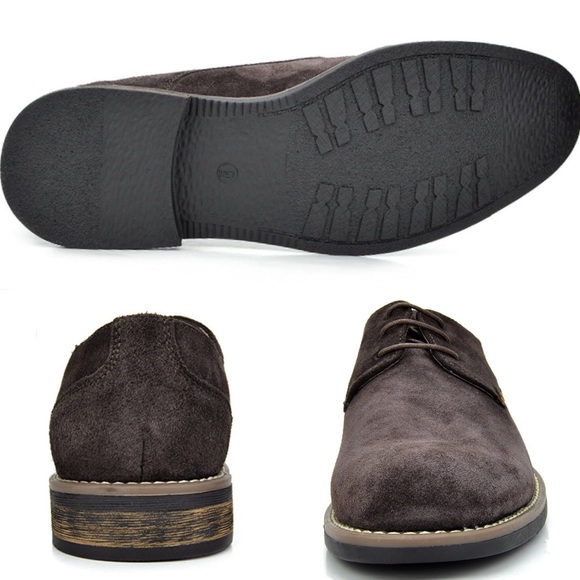 NEW Mens Bruno Suede Leather Oxfords Shoes - Picture 2 of 2